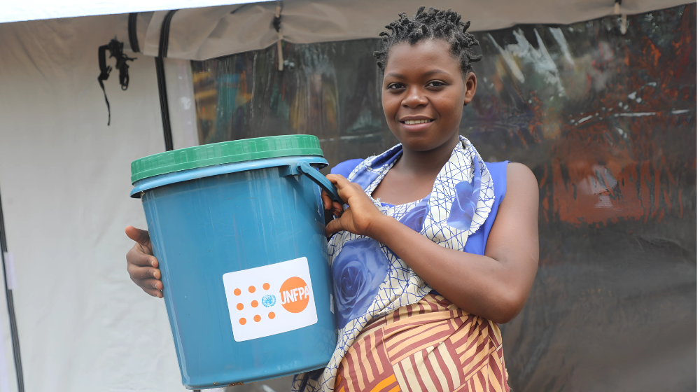 Alinafe is among the many expectant mothers who have received a life-changing dignity kit from UNFPA ©UNFPA/Joseph Scott