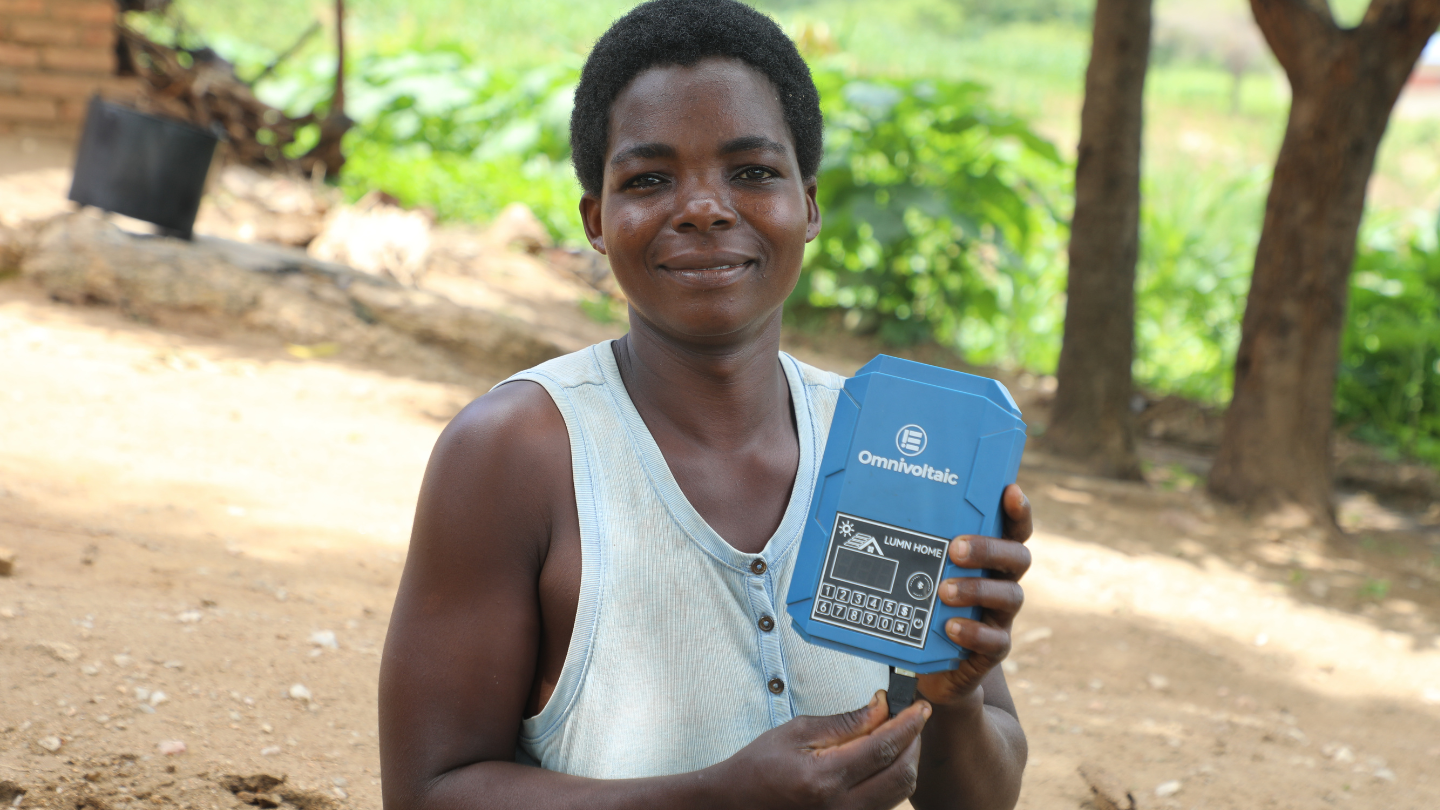 UNFPA through the Bridging Hope Project supported Estere with a solar set for her to establish a small business ©UNFPA/Joseph Scott/2025 