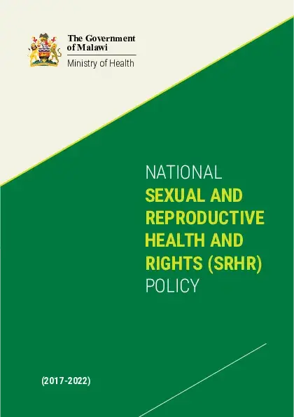 NATIONAL SEXUAL AND REPRODUCTIVE HEALTH AND RIGHTS (SRHR) POLICY 2017-2022