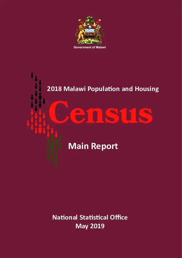 Malawi 2018 Population and Housing Census Main Report